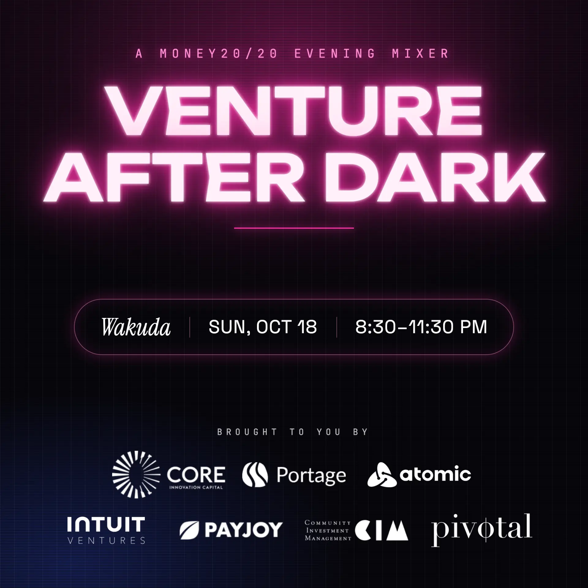 Venture After Dark at Money20/20 — A Sunday evening mixer